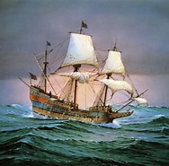 Ship on rough waters